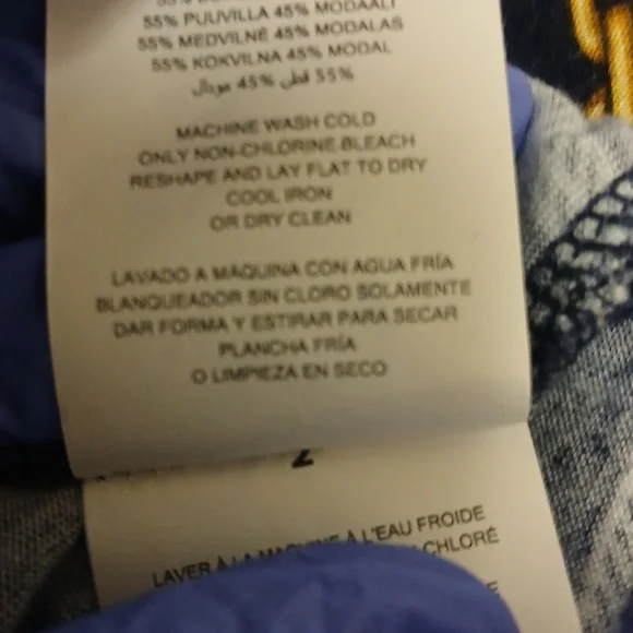 MICHAEL KORS Chain And Links 3/4 Sleeve Top, Size L - Picture 9 of 9